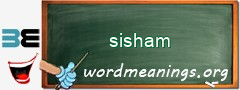 WordMeaning blackboard for sisham